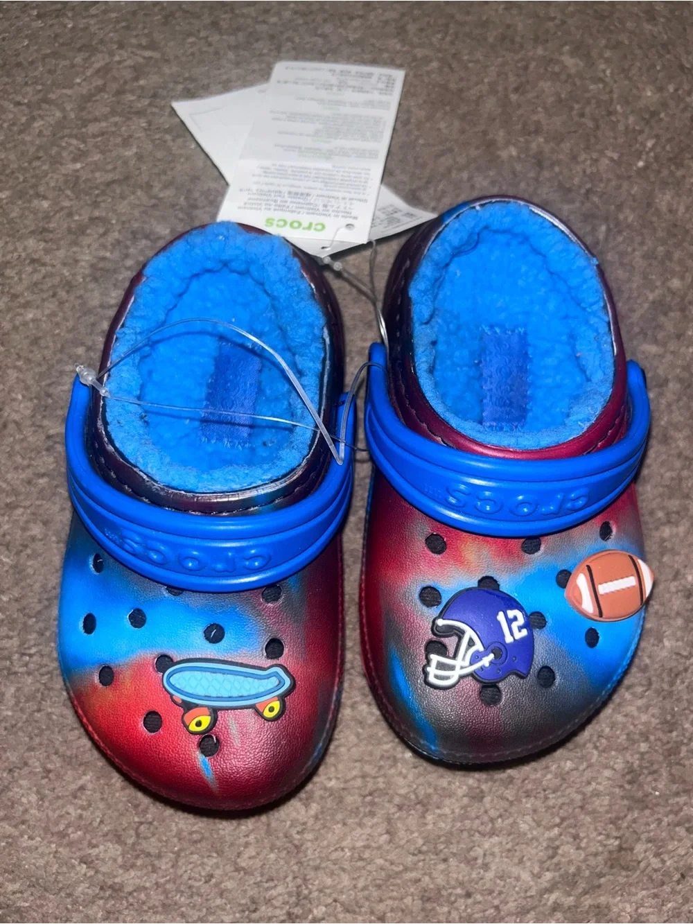 NWT CROCS Fuzzy Lined Clogs